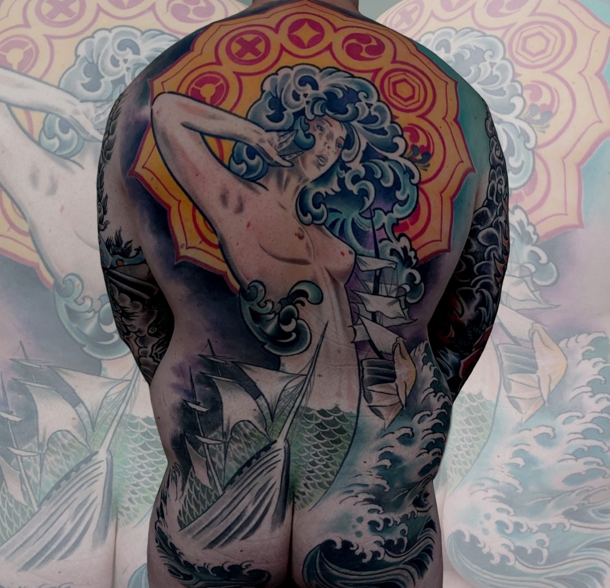 stained class tattoo studio by colin jones